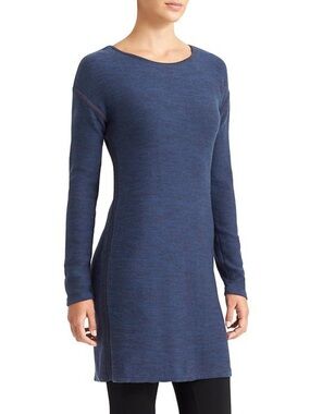 Athleta Blue Retreat Sweater Tunic Dress Size XXS